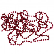 Украшение декоративное "Бусы" шарик 2,7м темный рубин в тубе арт.556-230