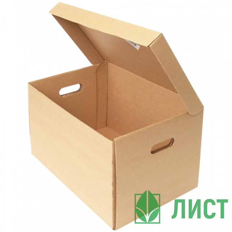 Короб архивный г/к Делопроизводство 480х325х295 Т22 нагрузка до 5кг 5шт/уп
