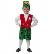 Украшение новогоднее Удавчик р.28 (маска, жилет, шорты) зелено-красный арт.333-2-28