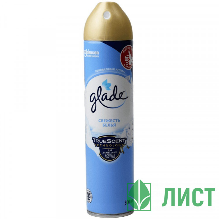 Освежитель Glade 300мл Свежесть белья (Ст.12)