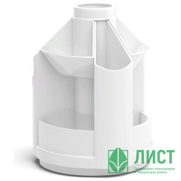 Подст. д/канц. принад. вращающ. (ErichKrause) Mini Desk белый арт.52871 (Ст.10)