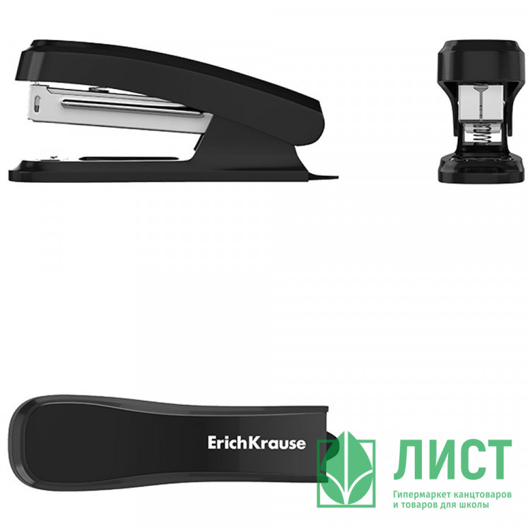Степлер №10 (15л) пластик ErichKrause Clippy Classic с антистеплером арт.61739 (Ст.24)