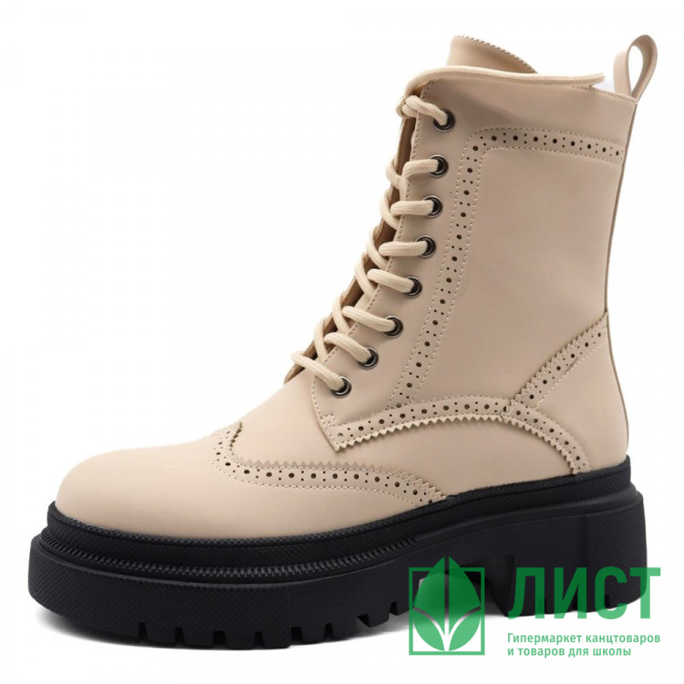 Ботинки для девочки (LUNIYA) черные верх-искуственная кожа подкладка - искуственная шерсть  артикул lun-A-907