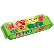Печенье «Puffitto original» слоеное с малиной 125гр. арт.РВР316