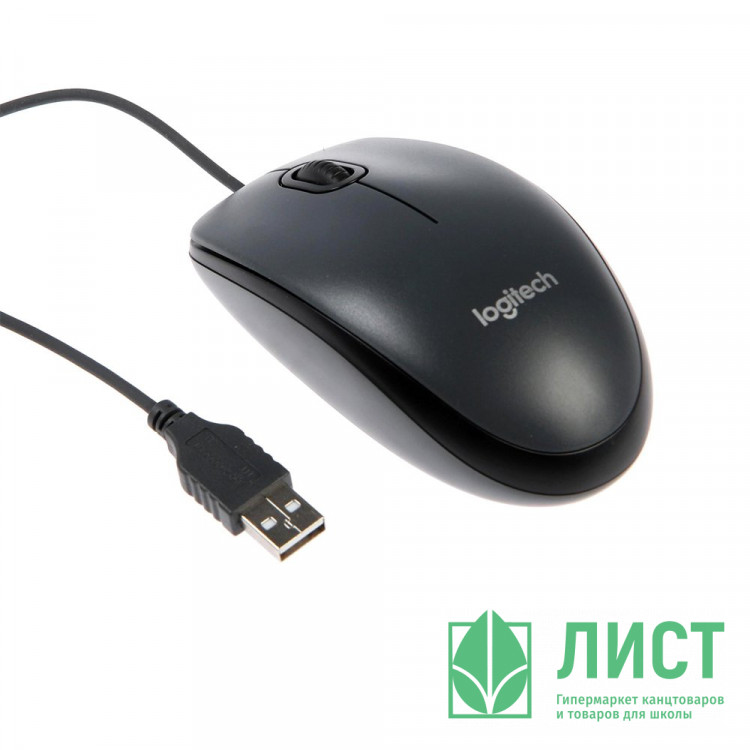 Мышь проводная Logitech M100 USB