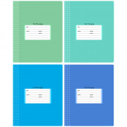 Тетрадь 12 листов клетка (BG) Школьная ассорти арт Т5ск12 7326