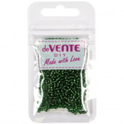 Бисер круглый 2мм 10гр (deVENTE) металлизированный зеленый арт.8001354