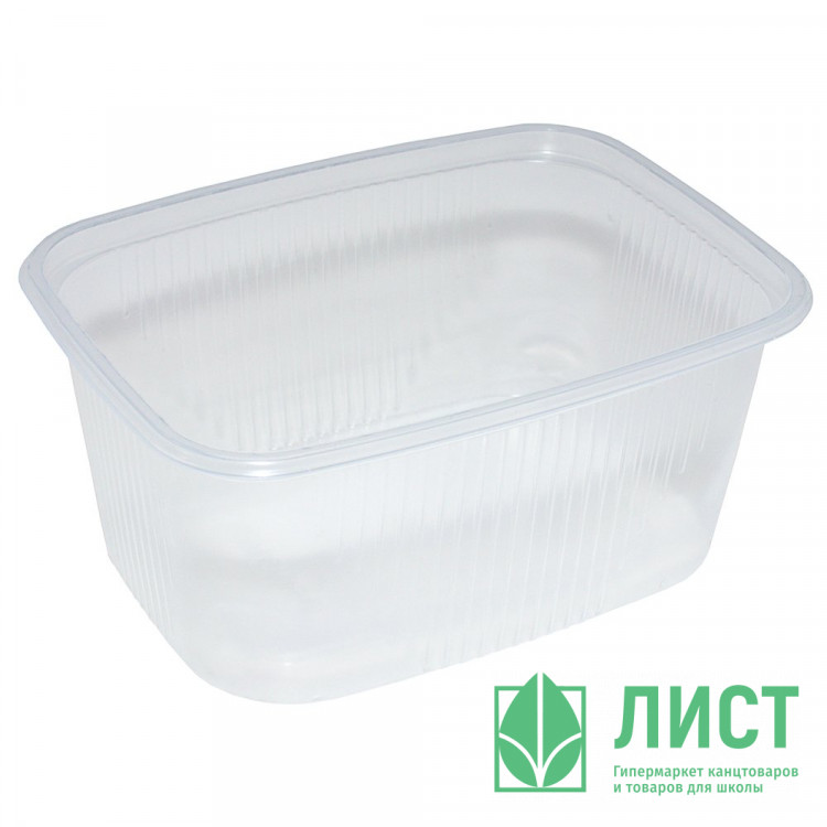 Контейнер пищевой с крышкой 250мл 108*82мм цвет прозрачный (Ст.100/1000) ДЛЯ РК