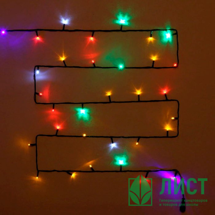 Гирлянда эл.уличная точечная 20м 240LED "Мерцание" цв.мульти (т.провод) арт.183-104