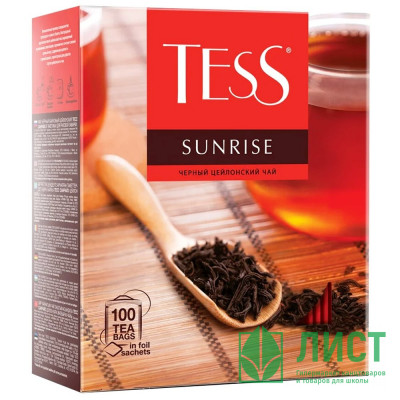 Чай Tess 100пак. Sunrise черный (Ст.9) Чай Tess 100пак. Sunrise черный (Ст.9)