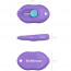 Нож канцелярский 09мм ErichKrause Cloud Mini Pastel пластиковые направляющие арт.62755 - 