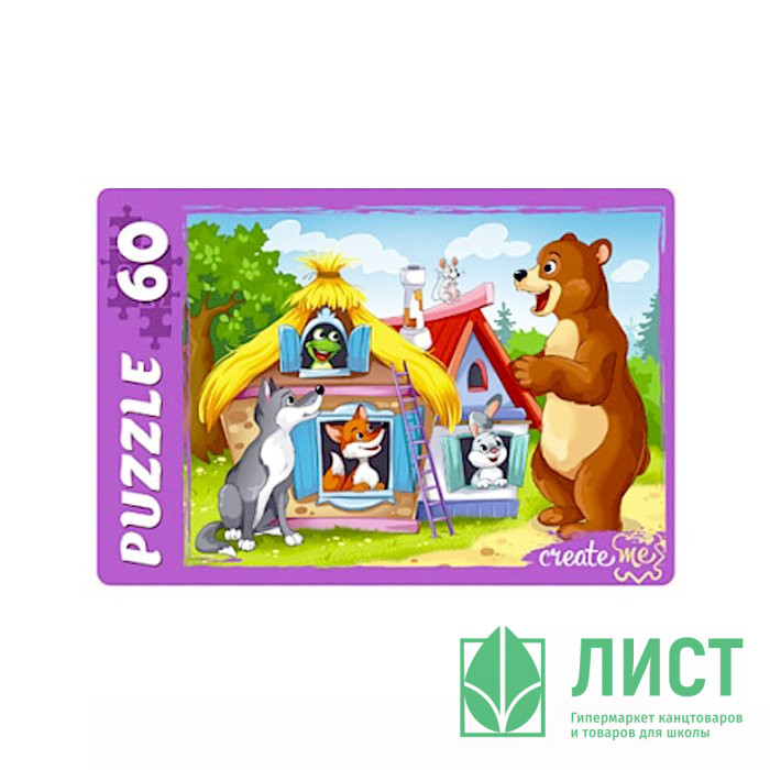 Пазл 60 элементов Теремок (РК) арт.У60-7228