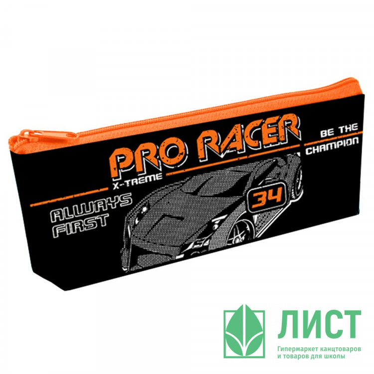 Пенал-косметичка 1 отделение (Оникс) ПМО 32-20 Pro racer 225х80х40мм полиэстр арт.88011