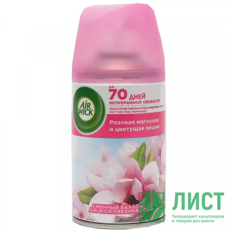 Освеж. Air Wick зап. блок 250 мл Розовая магнолия и цветущач вишня (Ст.6)