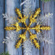 Украшение декоративное "Снежинка-мерцание" 12,5см золото арт.5044987