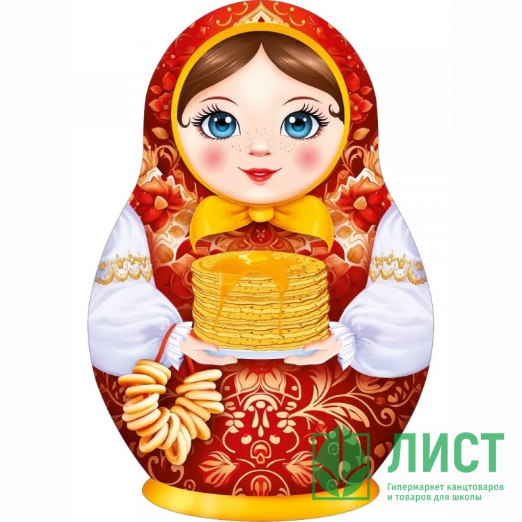 Плакат "Матрешка с блинами" 60*44см арт.84910