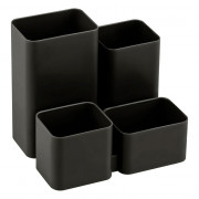 Подставка для канцелярских принадлежностей (СТАММ) ЮНИОР черный арт.ОР21