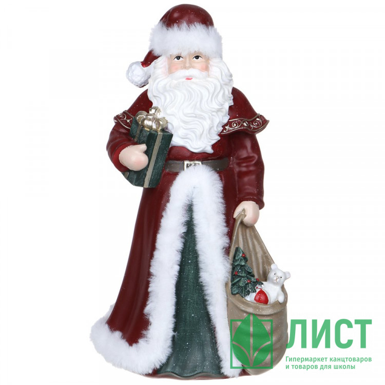 Статуэтка декоративная "Дед Мороз" 31см арт.396-078