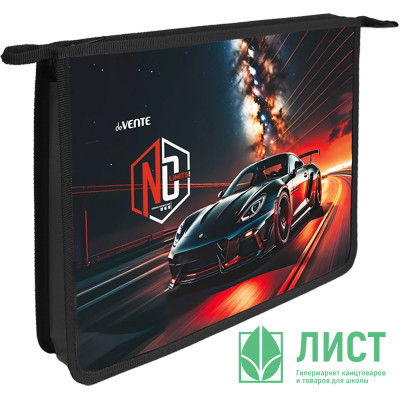Папка школьная для тетрадей А4 на молнии (deVENTE) No Limits с покрытием из фольги с конгревным тиснением арт.8056583 Папка школьная для тетрадей А4 на молнии (deVENTE) No Limits с покрытием из фольги с конгревным тиснением арт.8056583