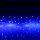 Гирлянда электрическая для дома нить 02м 150LED "Мишура" цвет синий (светлый провод) арт.183-123
