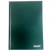 Ежедневник А5 недатированный Attomex"Orion" зеленый белая бумага 70 г/м?, печать в 1 краску, твердая обложка из бумвинила, тиснение фольгой, 1 ляссе, 320 листов арт.2034395 (Ст.24)