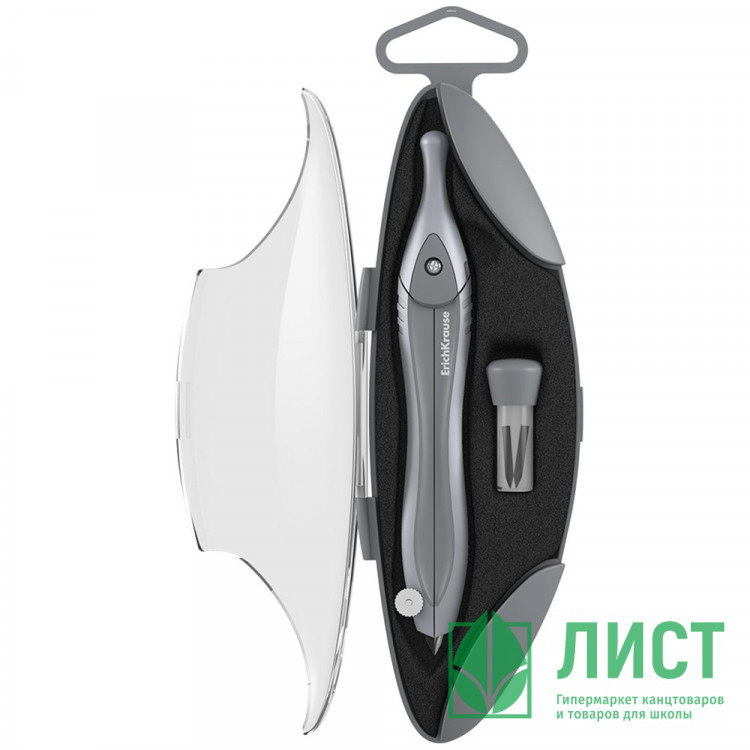 Готовальня 2 предмета (ErichKrause) Classic серый арт.61429