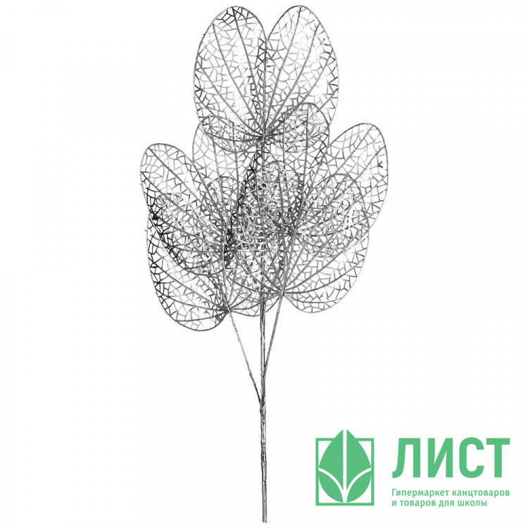 Украшение декоративное "Ветка. Листья пластик" 51см арт.210-229