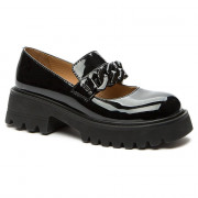 Туфли для девочки (BETSY) черные верх-искусственная кожа лак подкладка-натуральная кожа артикул 938301/06-02