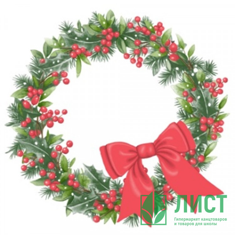 Салфетки бумажные 24*24см 3 слоя 25шт/уп. Bouquet "Венок с бантиком" арт.57870