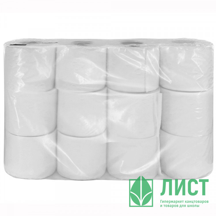 Бумага туалетная 3-слоя втулка 12рул/уп 15м белая Plushe Professional 16 (Ст.12)