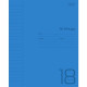 Тетрадь 18 листов линия (Hatber) Синяя пластиковая обложка арт.18Т5В12