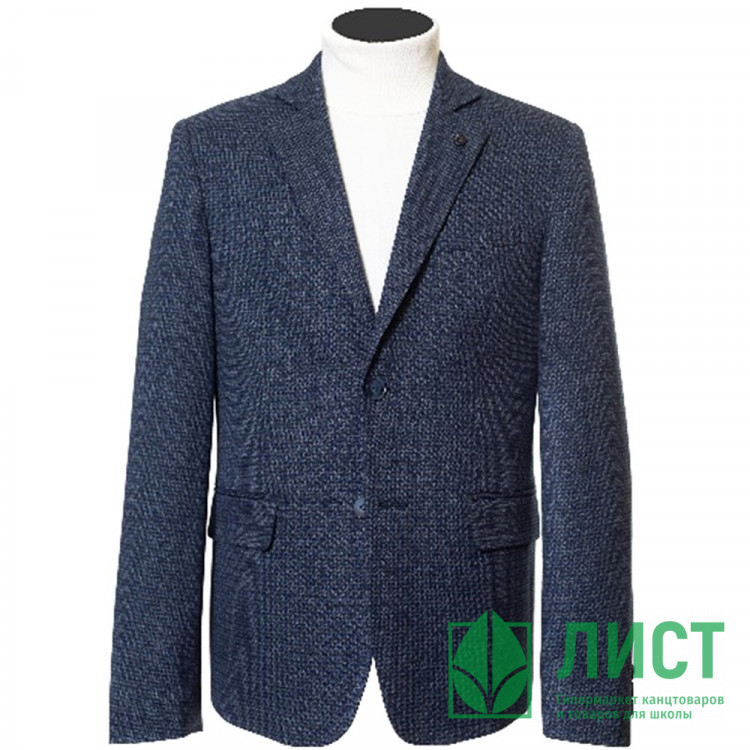 Пиджак для мальчика (Van Cliff) Эрни неви приталенный силуэт арт.А91053 р.42/158 цвет синий