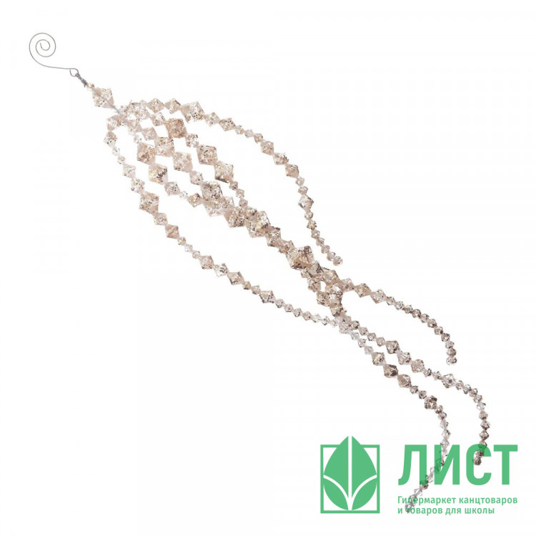 Украшение декор.подвеска "Лиана. Морозная веточка" 40см арт.805923