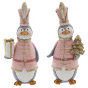 Статуэтка декоративная "Пингвин" 12,5см 2 вида цв.розовый арт.824903