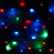 Гирлянда электрическая для дома точечная 3,5м 36LED цвет мульти (зеленый провод) 8режимов арт.130-359