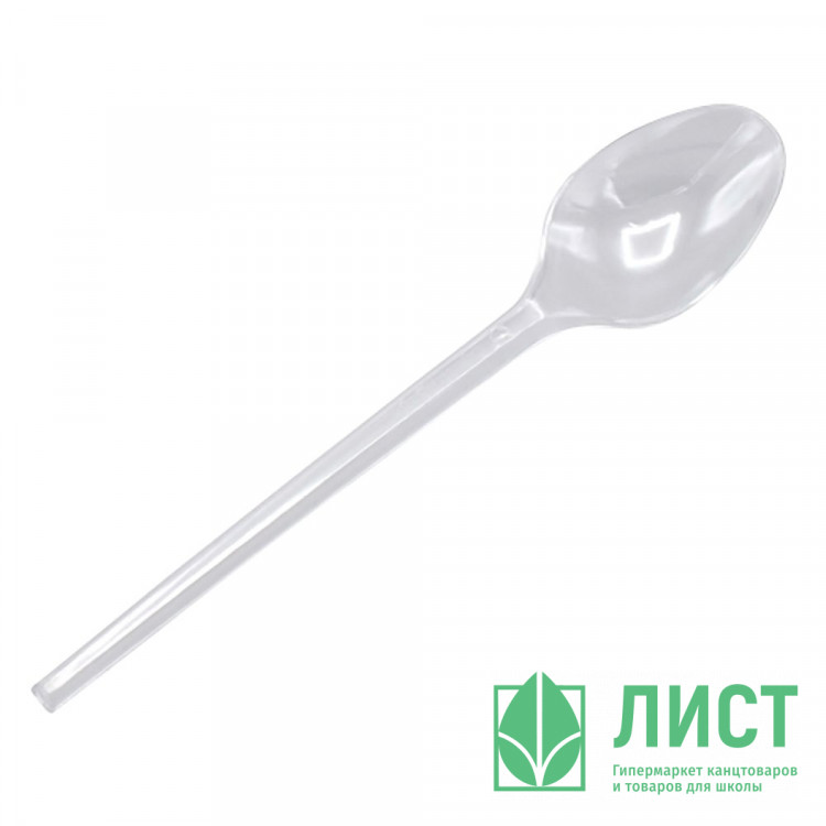 Ложка пластиковая чайная, упаковка 100шт.