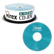 Диск  CD-RW Mirex 700Мб 12x Cake Box (Ст.50) УПАКОВКА