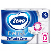 Бумага туалетная 3-слоя втулка 12 рулонов в упаковке Zewa Deluxe