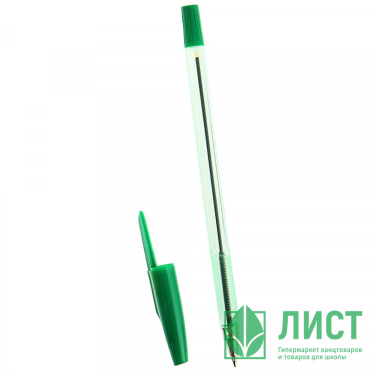Ручка шариковая прозрачный корпус (BEIFA) зеленый арт.927 (Ст.50/4000)