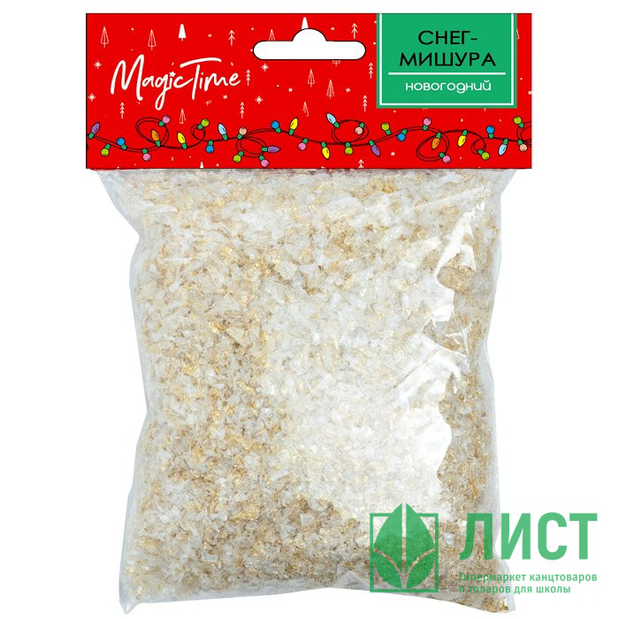 Снег-мишура 80гр цв.золото арт.87182