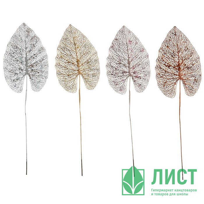 Украшение декоративное "Ветка. Листья" 77см асс. арт.762504