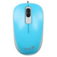Мышь проводная Genius DX-110 голубой,3 кнопки, USB