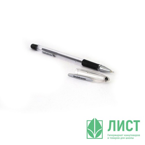 Ручка шар. проз.корп. рез.упор (ErichKrause) ULTRA L-30 черный, 0,7мм, игла арт.19614 (Ст.12)