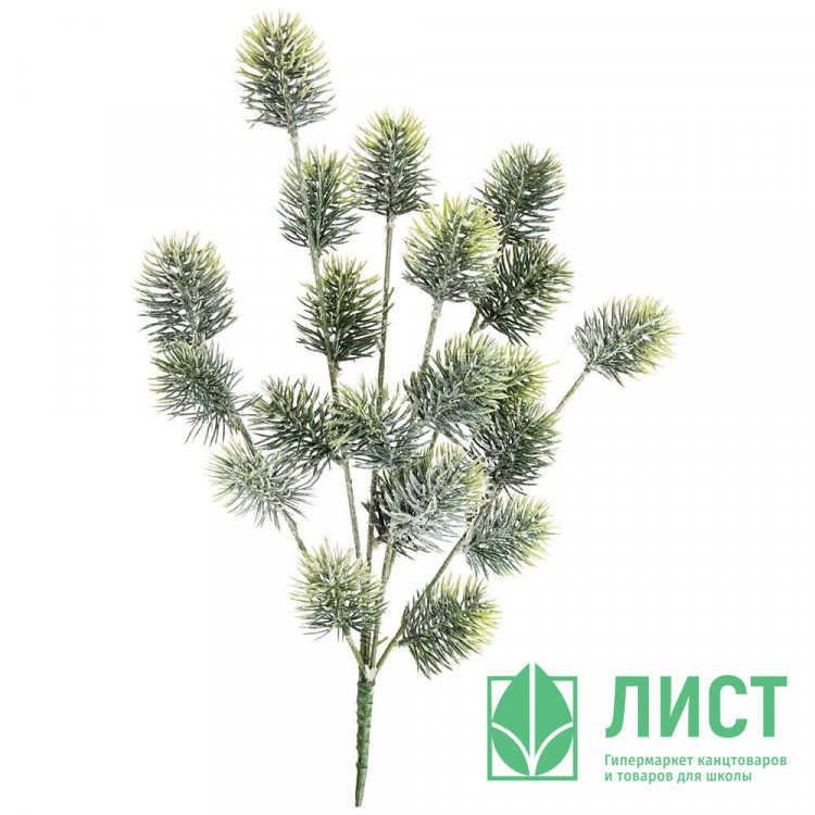 Украшение декоративное "Ветка. Хвоя пластик" 58см цв.зеленый арт.227-530