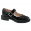 Туфли для девочки (ШАГОВИТА) черные верх-натуральная кожа подкладка-натуральная кожа размерный ряд 34-37 арт.23КФ 63008 - 