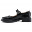 Туфли для девочки (ШАГОВИТА) черные верх-натуральная кожа подкладка-натуральная кожа размерный ряд 34-37 арт.23КФ 63008 - 