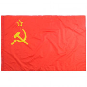 Флаг "СССР" 90*150см полиэфирный шёлк арт.7883334