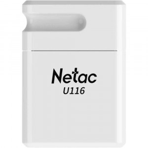 Флеш диск 16GB USB 2.0 Netac U116, retail version, белый