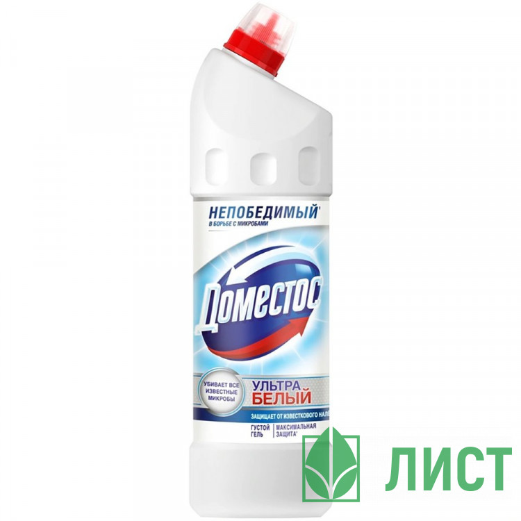 Чистящее средство для сантехники Domestos 1000мл Ультра Белый (Ст.12)