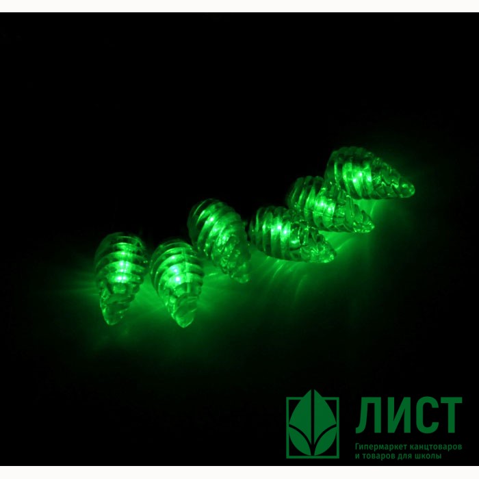 Гирлянда эл. Уличная фигурная 05м 40л. Led растаявший лёд цв.Зеленый (т.Провод) арт.185567